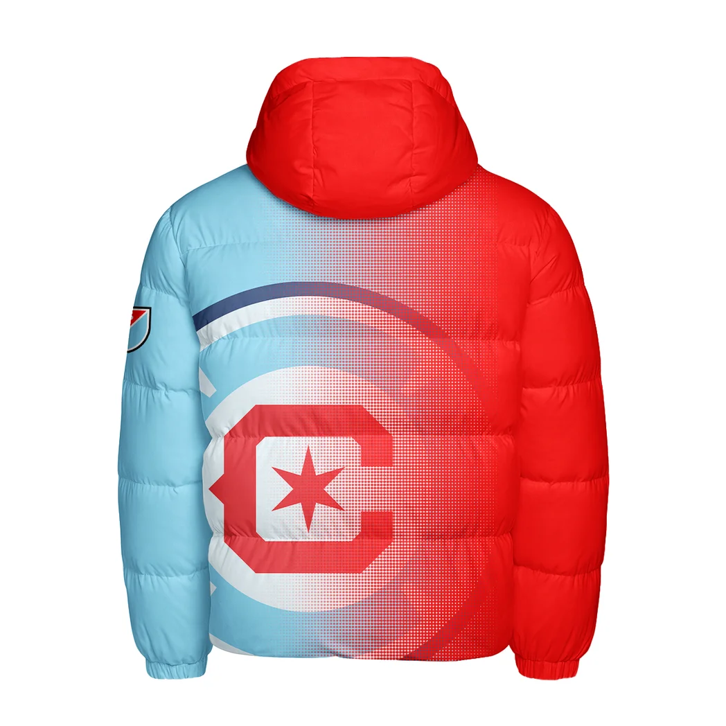 Fan Beat Hooded Cotton Jacket, Streetwear Style Fan Jacket HVN1313CF - Image 3