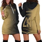 Game Beat Hoodie Dress, Casual Women's Hoodie Dress HVN1313LA