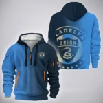 Fan Flow Hoodie Half Zip 3D, Game Day Half-Zip Hoodie HVN1313PU