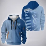 Rising Flow Hoodie Half Zip 3D, Lifestyle Fan Half-Zip Hoodie HVN1313SK