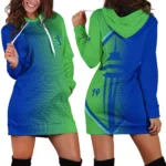 Fan Beat Hoodie Dress, Everyday Women's Hoodie Dress HVN1313SS