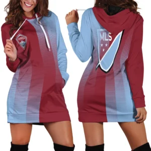 Fan Beat Hoodie Dress, Lifestyle Women's Hoodie Dress HVN1314CR