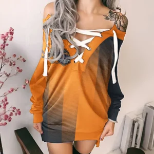 Spirit Rising Lace-Up Sweatshirt, Bold Game Day Pullover HVN1314HD