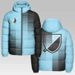 Support Core Hooded Cotton Jacket, Everyday Comfort Sport Puffer HVN1314MU