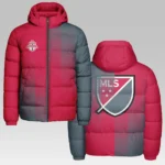 Goal Rising Hooded Cotton Jacket, Classic Cozy Supporter Jacket HVN1314TF