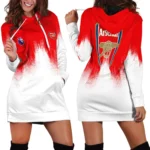 London Red Army Hoodie Dress Sporty Women's Hoodie DressHVN1323AR