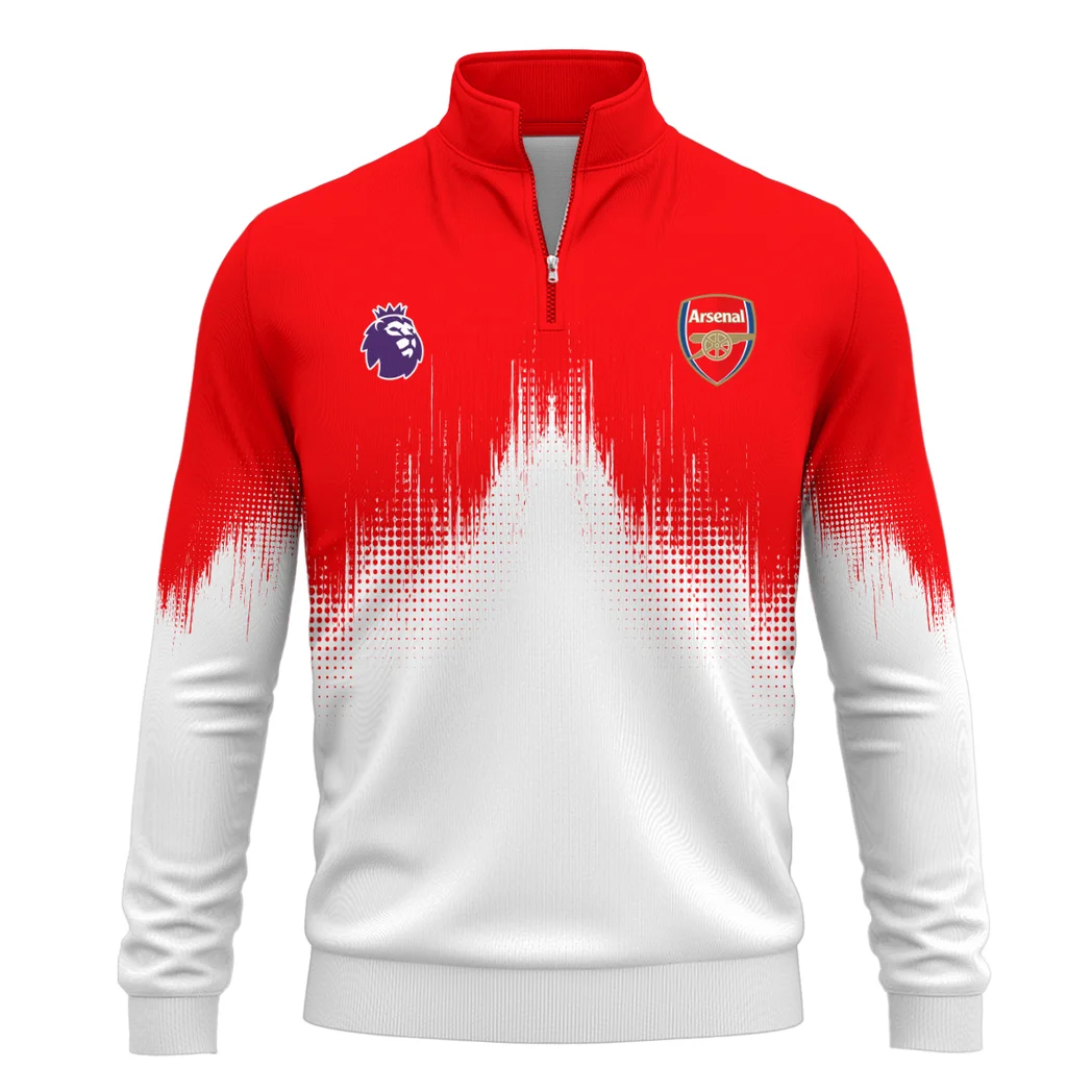 London Red Army Quarter-Zip Sweatshirt Game Day Quarter-Zip ComfortHVN1323AR - Image 2