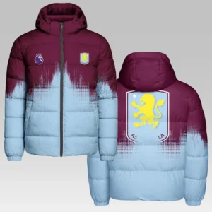 Ocean Blue Pride Hooded Cotton Jacket Game Day Cold-Weather GearHVN1323AV