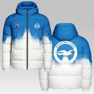 Coastal Blue Spirit Hooded Cotton Jacket Premium Sport Fan PufferHVN1323BH