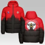 Capital Bee Crew Hooded Cotton Jacket Streetwear Style Fan JacketHVN1323BR