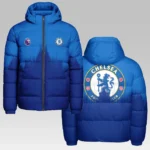 Capital Blue Support Hooded Cotton Jacket Everyday Comfort Sport PufferHVN1323CH