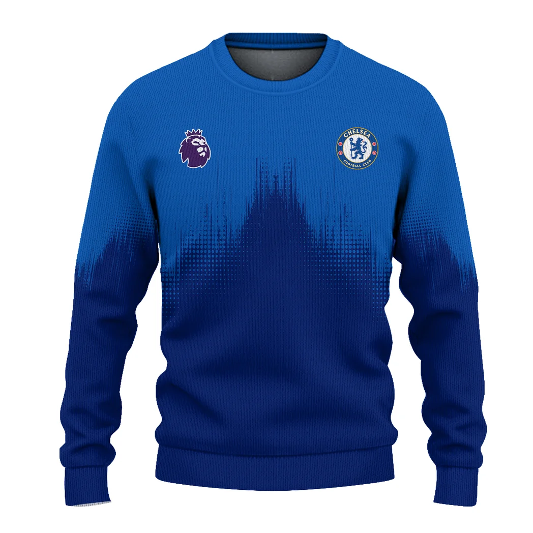 Capital Blue Support Sweatshirt Heritage Retro Fan SweatshirtHVN1323CH - Image 2