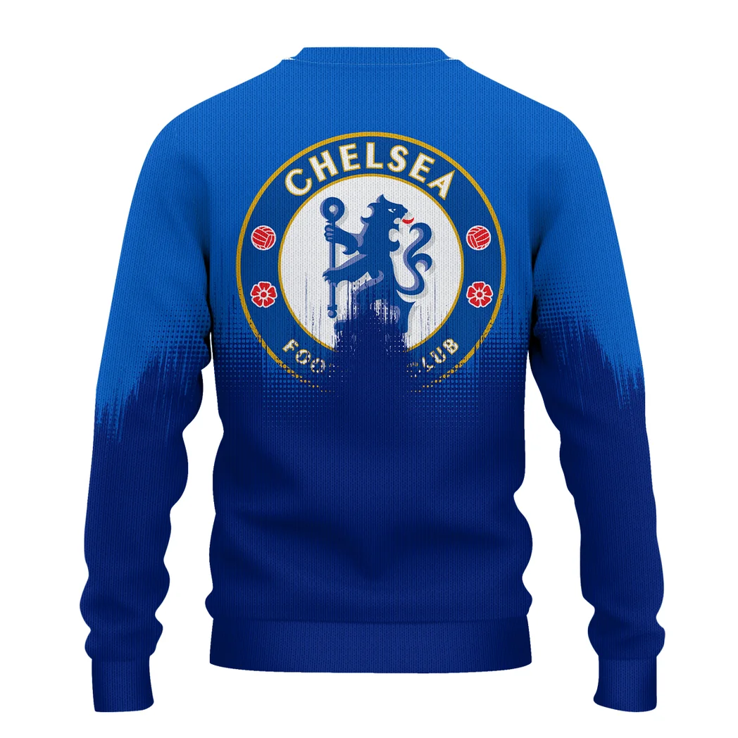 Capital Blue Support Sweatshirt Heritage Retro Fan SweatshirtHVN1323CH - Image 3