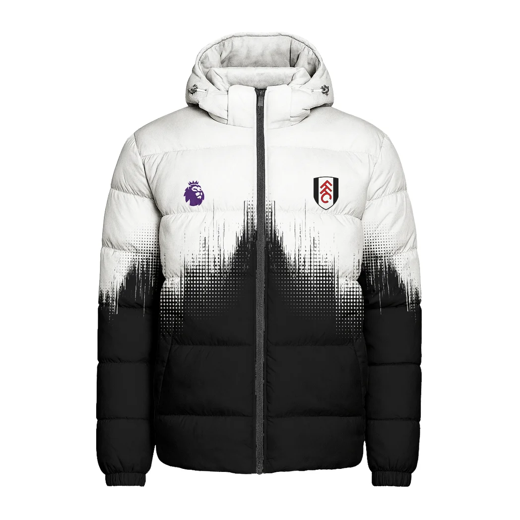 Thames White Squad Hooded Cotton Jacket Athletic Fit Fan JacketHVN1323FU - Image 2