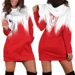 Mersey Red Squad Hoodie Dress Graphic Fan Hoodie DressHVN1323LI