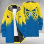 Classic White Supporters Fleece Windbreaker Jacket Sporty Fan OuterwearHVN1323LU