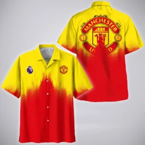 Red Shirt Side Hawaiian Shirt Sport Passion Button ShirtHVN1323MU