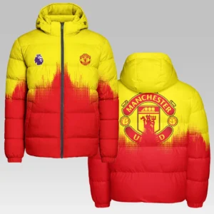 Red Shirt Side Hooded Cotton Jacket Bold Spirit Supporter CoatHVN1323MU