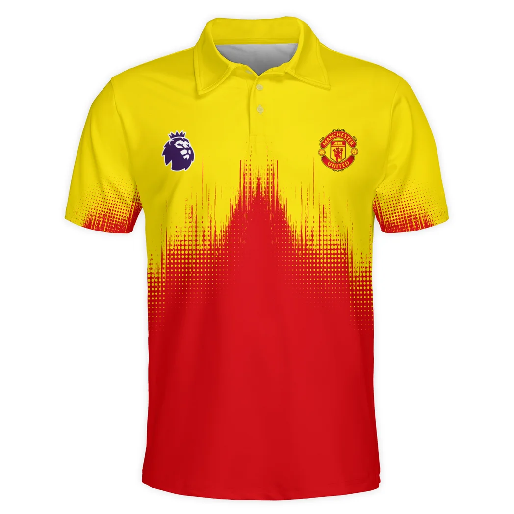 Red Shirt Side Polo Shirt True Fan Polo ShirtHVN1323MU - Image 2