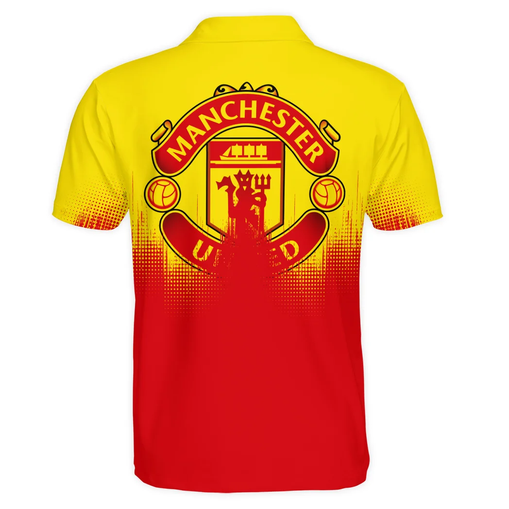 Red Shirt Side Polo Shirt True Fan Polo ShirtHVN1323MU - Image 3