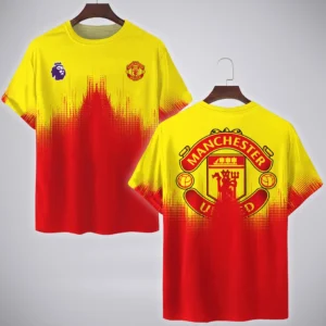 Red Shirt Side T-Shirt Sporty Lifestyle ShirtHVN1323MU