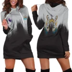 Loyal Stripes Hoodie Dress Athletic Spirit Hoodie DressHVN1323NU