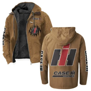Ranch Tractor Flannel Hoodie, Street-Ready Rider Hoodie HVN1328CS - Camel