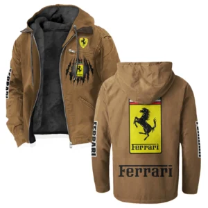 Luxury Speedster Flannel Hoodie, Urban Rider Flannel HVN1328FE - Camel