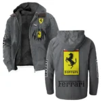 Luxury Speedster Flannel Hoodie, Urban Rider Flannel HVN1328FE - Gray