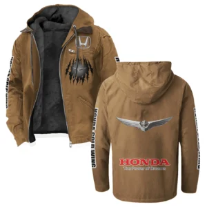 Highway Motorcycle Flannel Hoodie, Rider's Everyday Hoodie HVN1328HG - Camel