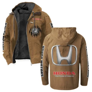 Touring Motorcycle Flannel Hoodie, Custom Car Fan Hoodie HVN1328HM - Camel