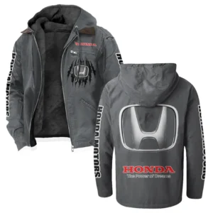Touring Motorcycle Flannel Hoodie, Custom Car Fan Hoodie HVN1328HM - Gray