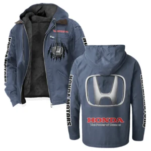 Touring Motorcycle Flannel Hoodie, Custom Car Fan Hoodie HVN1328HM - Navy Blue