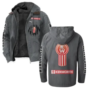 Road-Ready Truck Flannel Hoodie, Road Life Flannel HVN1328KE - Gray