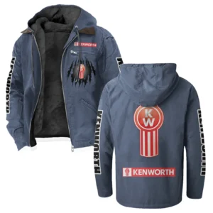 Road-Ready Truck Flannel Hoodie, Road Life Flannel HVN1328KE - Navy Blue