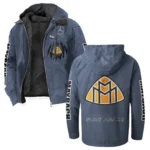 Prestige Motion Flannel Hoodie, Street-Ready Rider Hoodie HVN1328MA - Navy Blue