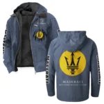 Supercar Flannel Hoodie, Garage-Ready Flannel Shirt HVN1328MA - Navy Blue