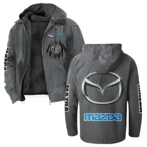 Mid-Size Sedan Flannel Hoodie, Driven Style Hoodie HVN1328MA - Gray