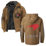 British Supercar Flannel Hoodie, Urban Rider Flannel HVN1328MC - Camel