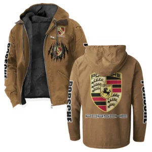 Luxury Coupe Flannel Hoodie, Road-Ready Flannel Hoodie HVN1328PO - Camel