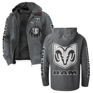 Utility Vehicle Flannel Hoodie, Streetwear Flannel for Drivers HVN1328RT - Gray