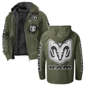 Utility Vehicle Flannel Hoodie, Streetwear Flannel for Drivers HVN1328RT - Green