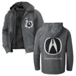 Premium Sedan Flannel Hoodie, Classic Garage Hoodie HVN1330AC - Gray