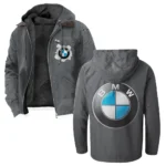 Motorsport Edition Car Flannel Hoodie, Ride-Ready Hooded Style HVN1330BM - Gray