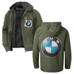 Motorsport Edition Car Flannel Hoodie, Ride-Ready Hooded Style HVN1330BM - Green