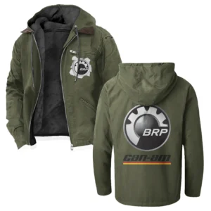 Off-Road Adventure Bike Flannel Hoodie, Warm Street Flannel HVN1330BR - Green