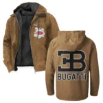 Prestige Coupe Flannel Hoodie, Everyday Driver Hoodie HVN1330BU - Camel