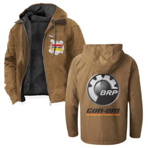 Off-Road Adventure Bike Flannel Hoodie, Warm Street Flannel HVN1330CA - Camel