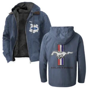 Street Performance Car Flannel Hoodie, Garage-Ready Flannel Shirt HVN1330FM - Navy Blue