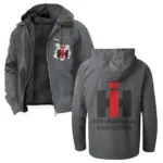 Rural Work Vehicle Flannel Hoodie, Bold Driver's Flannel HVN1330IH - Gray